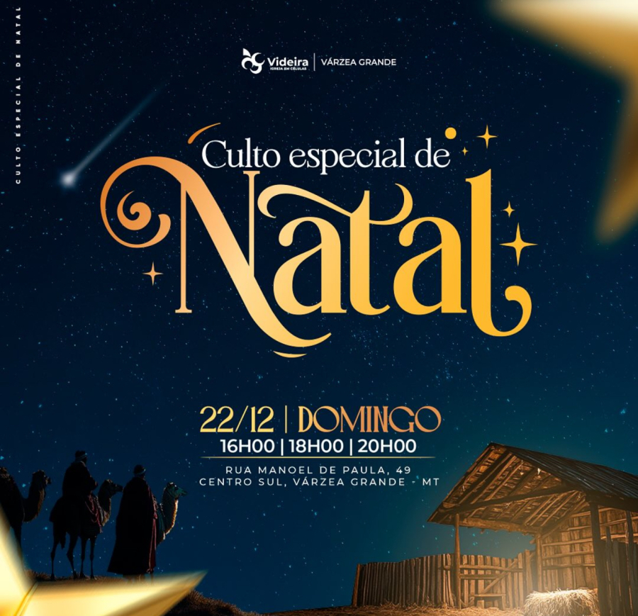 Igreja Videira realiza culto especial de Natal em Várzea Grande