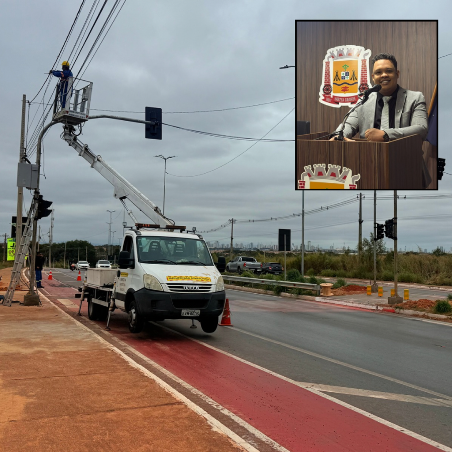 Semáforos Começam a Ser Instalados na Rodovia Mário Andreazza, em Frente à Escola Gov. José Garcia Neto