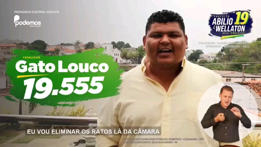 Gato Louco denuncia perseguição política e critica prefeito Abílio Brunini