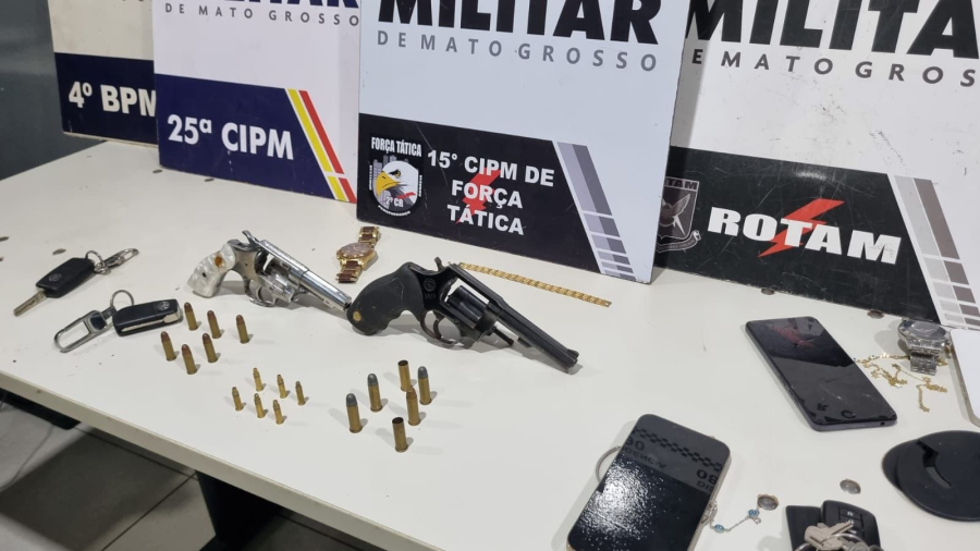 Quadrilha é presa após roubo de veículos em Várzea Grande