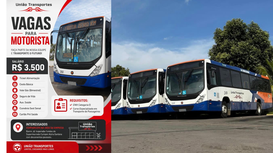União Transportes anuncia novos ônibus e vagas para motoristas após avanço de CPI em Várzea Grande