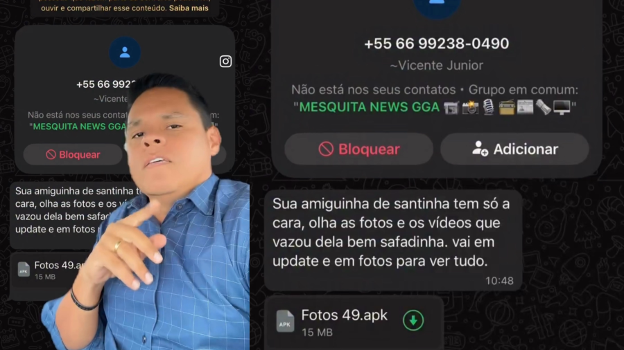 Repórter Arthur Garcia alerta sobre golpe digital com arquivo falso de fotos